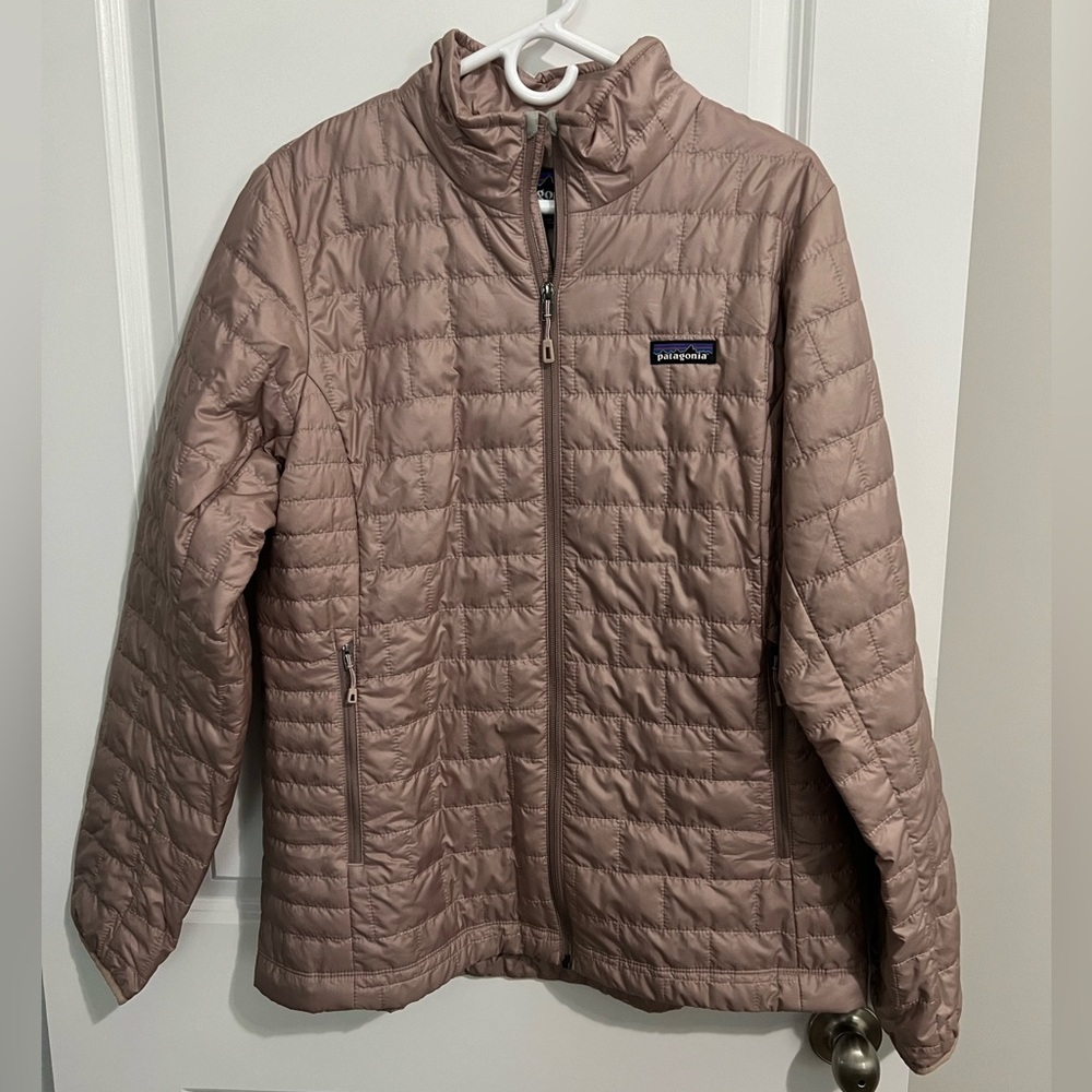 Patagonia Women’s Stingray Mauve Nano Puff Jacket Sz XL NWT